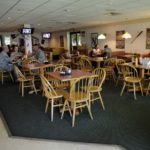 certified food managers spacing tables for social distancing