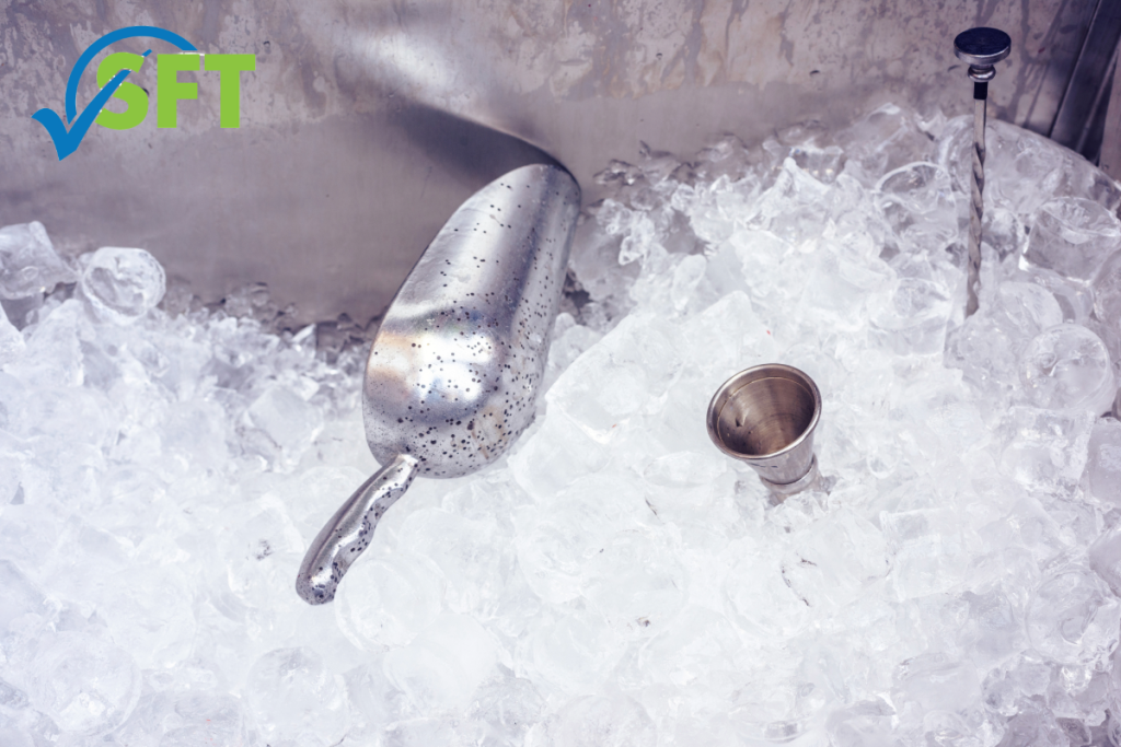 Ice machine ice