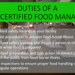 Duties of a MN Certified Food Manager