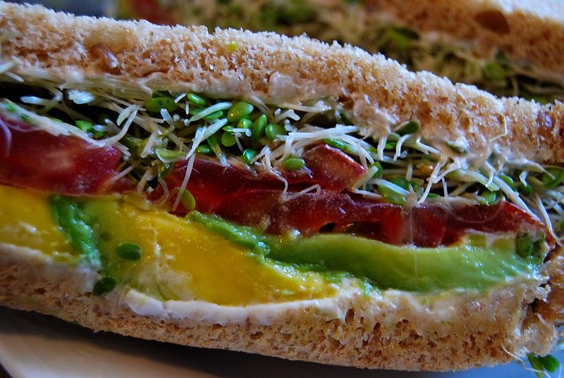 Servsafe Managers and sprouts on a sandwich