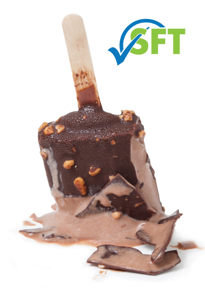 ice cream bar on the floor.